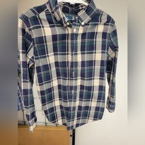 Polo Ralph Lauren Button Down Long Sleeve Shirt Boys Size 5 Plaid Check